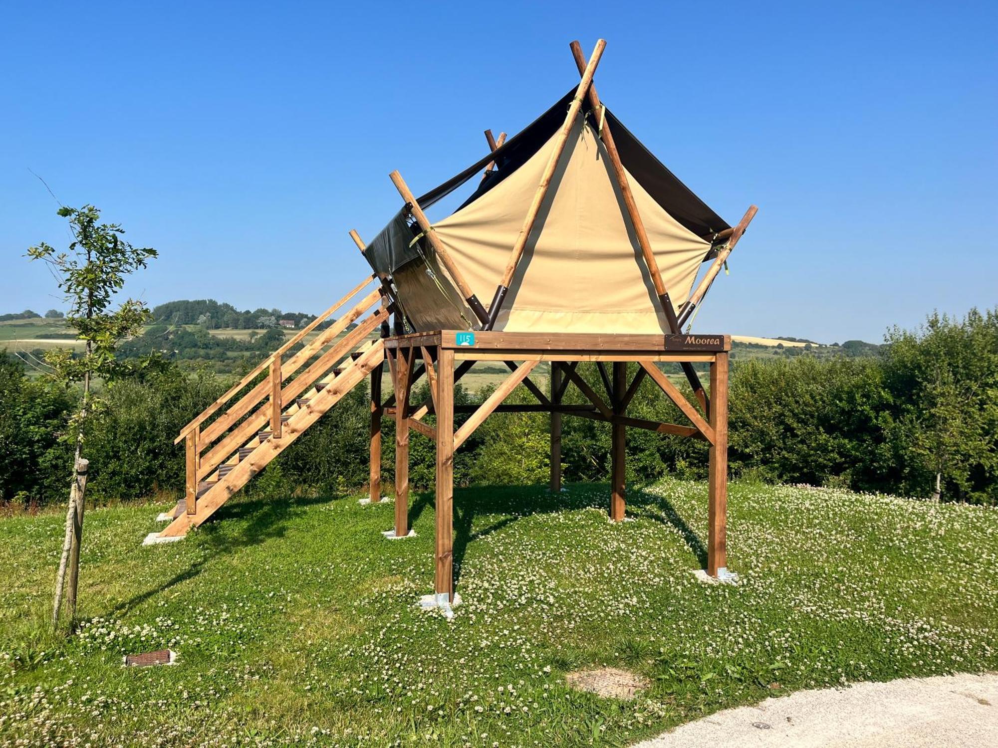 Camping Domaine Saane Et Mer Quiberville Eksteriør billede